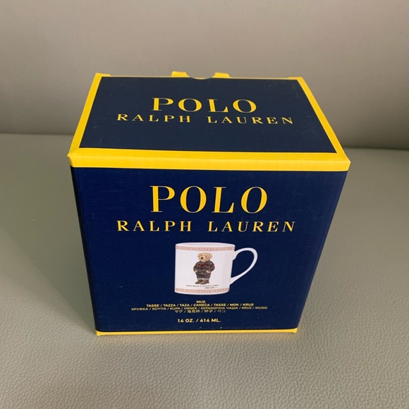 New in Box. Polo Ralph Lauren Bear Mug Holiday - Picture 3 of 12